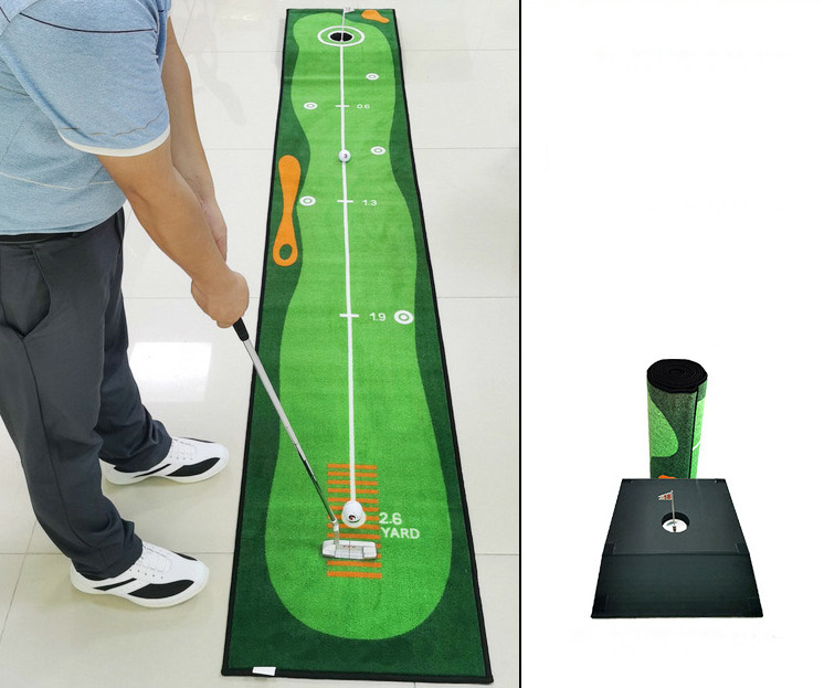 NEW 2021 - Loại 1 - Thảm tập Putt nâng cao cho người chơi Golf, cho nhiều bài tập góc và khoảng cách