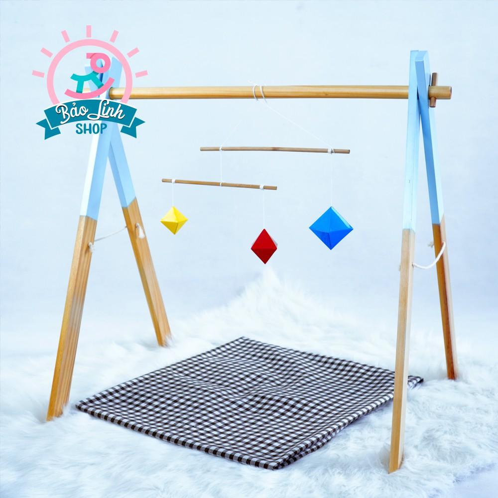 Đồ chơi cho trẻ sơ sinh 0-3 tháng tuổi - Bộ chuyển động Bát Diện CHUẨN MONTESSORI phát triển thị giác, tăng tập trung cho bé