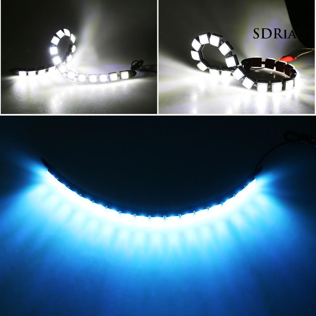 Set 2 Dải Đèn Led Sương Mù 12v Cho Xe Hơi Có Thể Uốn Cong Tiện Dụng