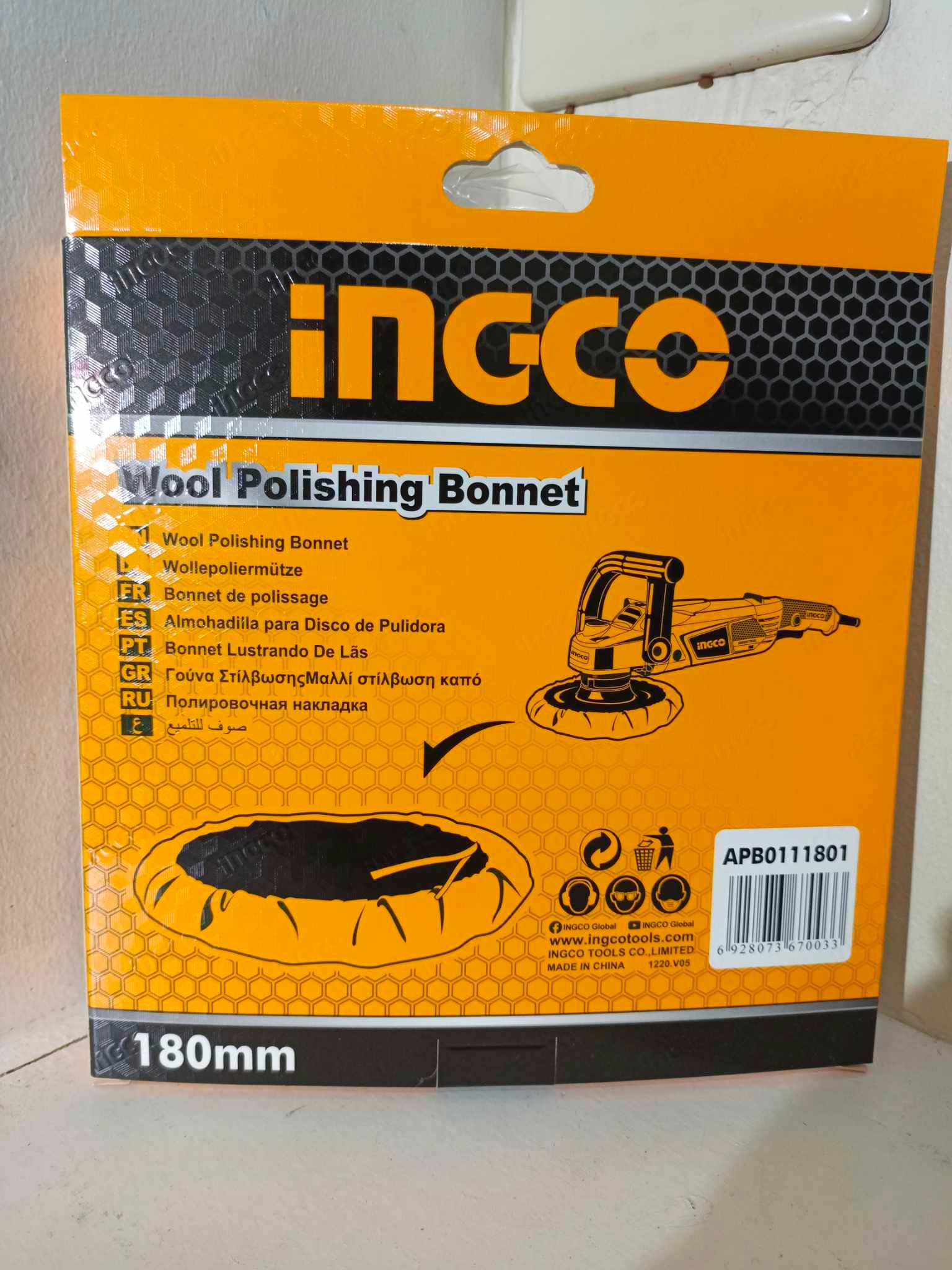 NỈ ĐÁNH BÓNG 180MM INGCO APB0111801 - HÀNG CHÍNH HÃNG