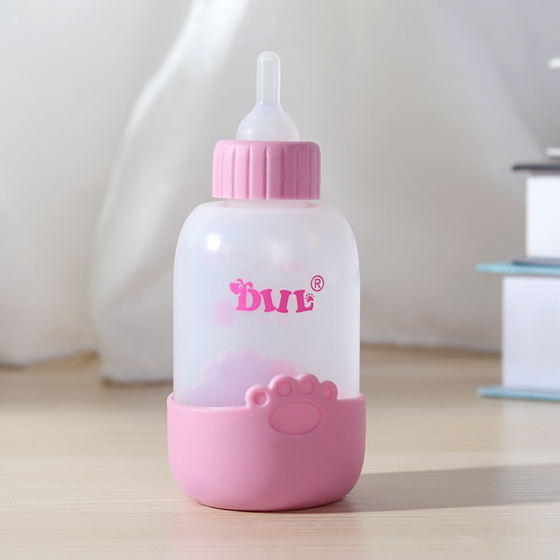 Bình Ti Sữa Cho Chó Mèo Sơ Sinh Dấu Chân Silicon 100ml