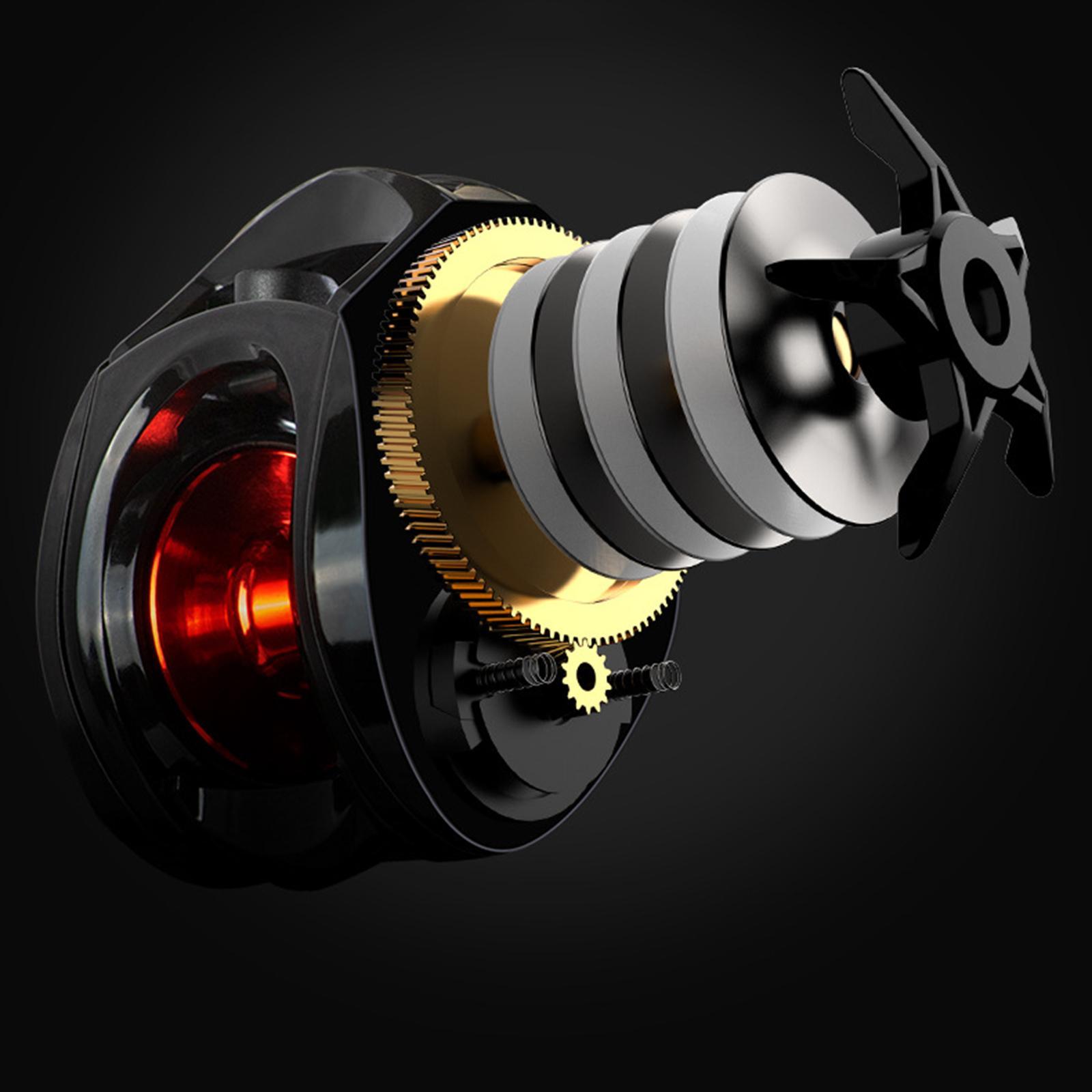Baitcasting Reels 7.2:1 Gear Ratio Fishing Reel 8kg Max Drag Left Hand