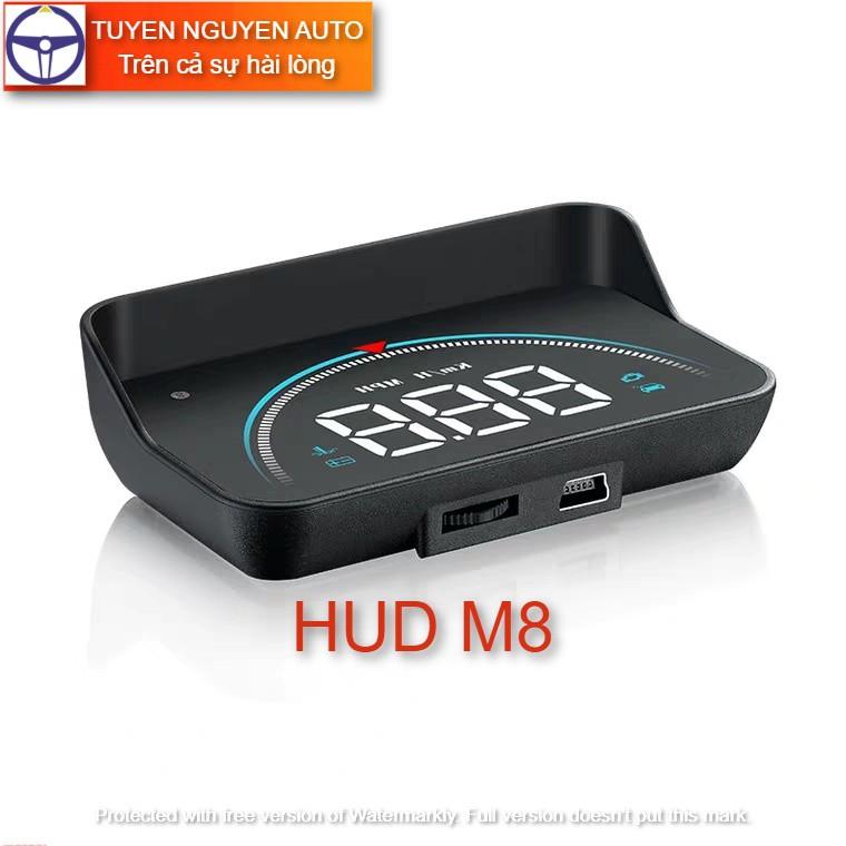 Màn hình hắt kính HUD M8 hiển thị tốc độ và cảnh báo tốc độ ô tô xe hơi cắm cổng OBD