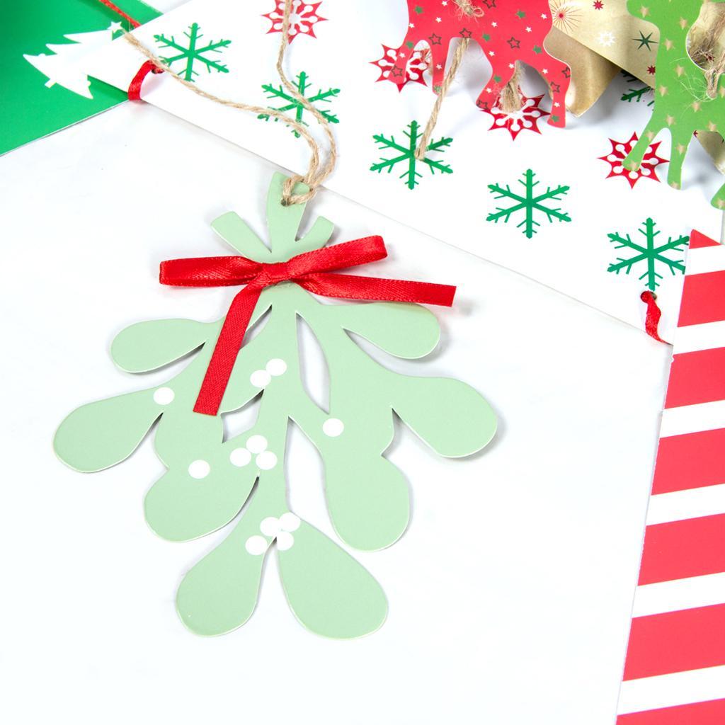 Christmas Holiday Paper Leaves DIY Hanging Garland Decoration
