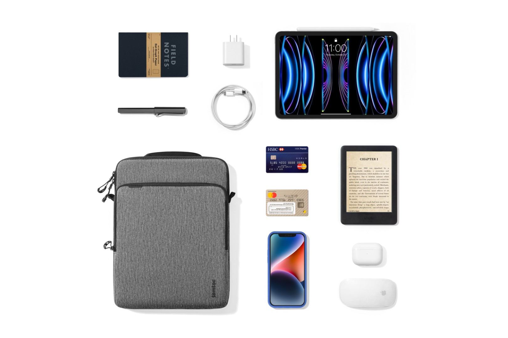 Túi Tomtoc Tablet Shoulder Bag For Ipad 360 Protection – H13