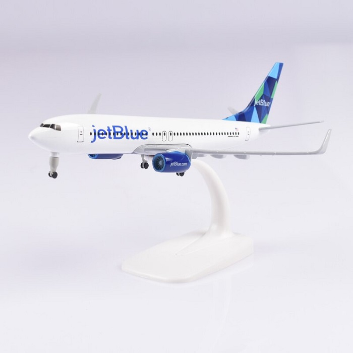 Mô hình máy bay JetBlue B737 20cm có bánh xe