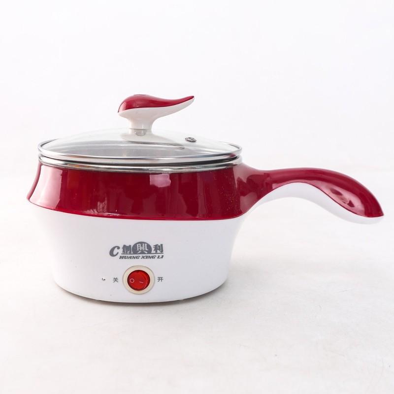 Nồi Lẩu Điện Đa Năng Kèm Giá Hấp Có Tay Cầm Tiện Dụng 18cm, Nồi Lẩu Hấp Mini 2 Tầng Cao Cấp