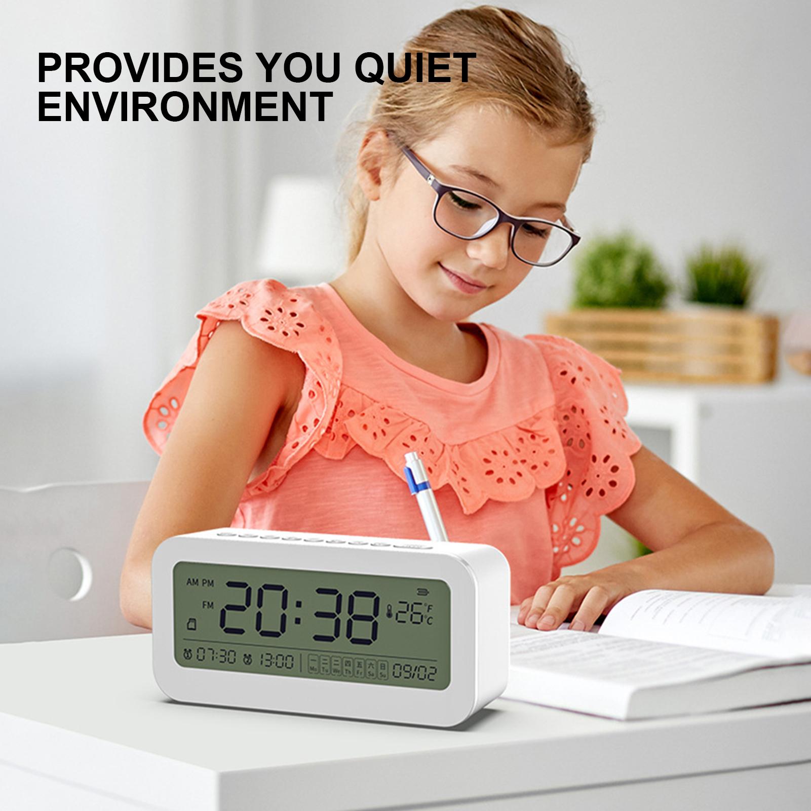 Đồng Hồ Màn Hình Lớn Chạy Bằng Pin Có Thể Sạc Lại Không Dây Wi-Fi Với Mic Và Loa