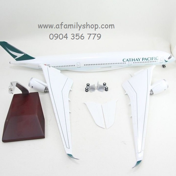 Mô hình máy bay tĩnh A350 Cathay Pacific 47cm có bánh xe và led