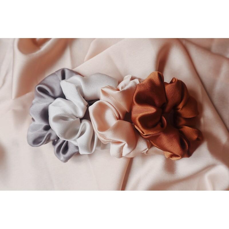 Dây cột tóc lụa scrunchies