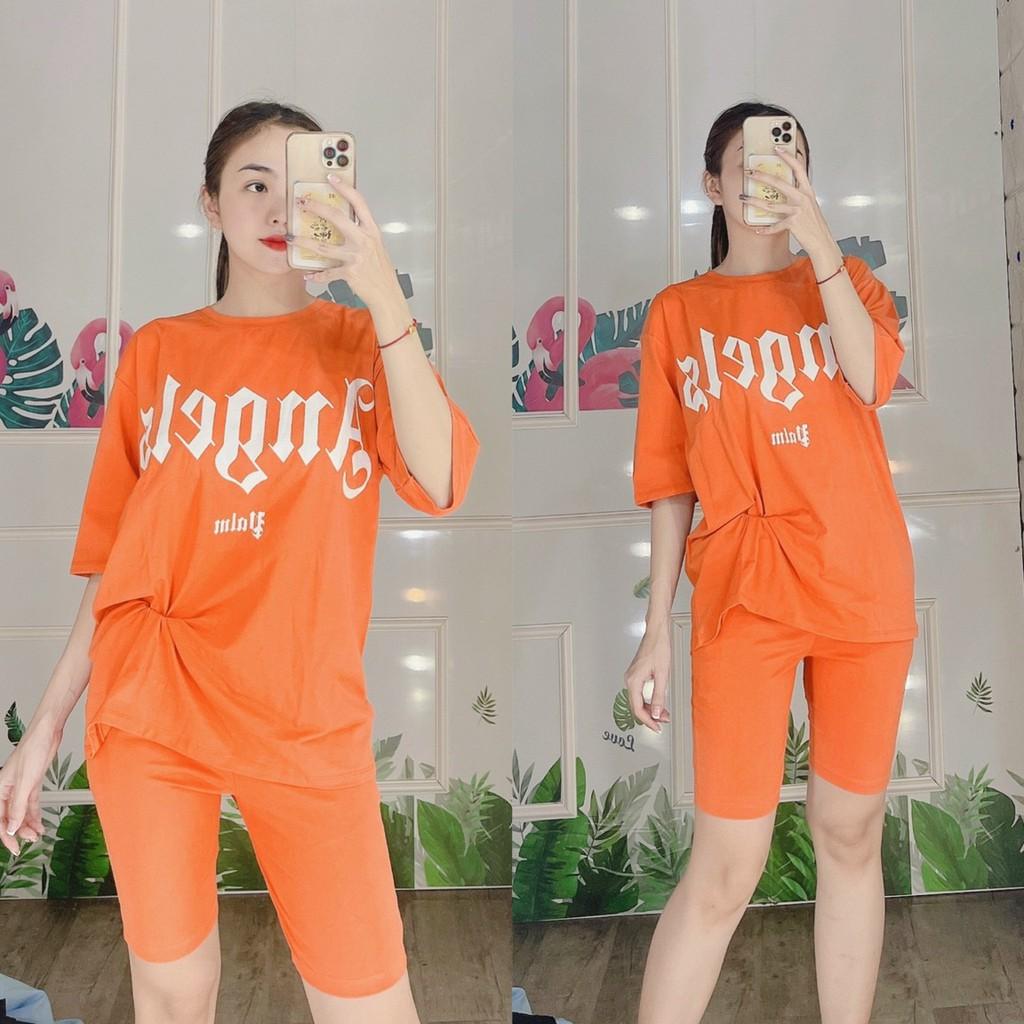 [Có bigsize 85kg] Đồ Bộ Cotton Thêu Quần Lửng- Đồ Bộ Nữ Mặc nhà Đẹp