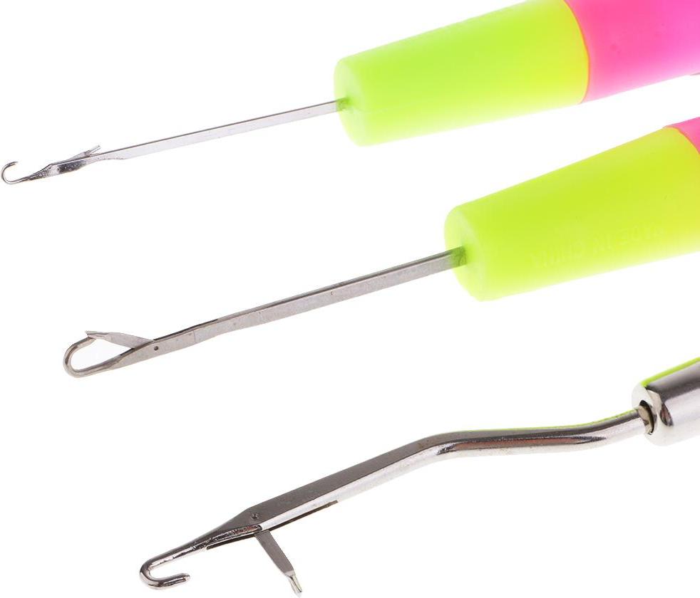5 chiếc Bằng Gỗ/Nhựa Uốn Cong Chốt Móc Dụng Cụ Móc Kim cho Micro Dây Viền Bèo