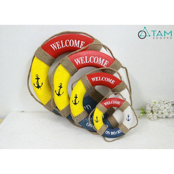Phao cứu sinh trang trí Welcome Red PCS-01 size nhỏ