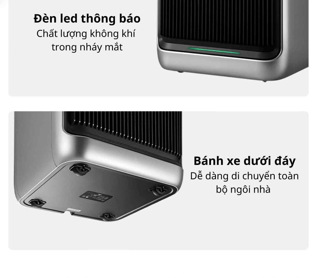 Tặng đèn Smartmi-Máy lọc không khí Xiaomi Smartmi Jya Fjord- Khử mùi khử khuẩn tia UV– Bản Quốc Tế - Hàng chính hãng