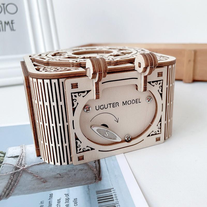 Đồ chơi lắp ráp gỗ 3D Mô hình Chuyển động Hộp trang sức Jewelry Box G609d kèm Hộp nhạc