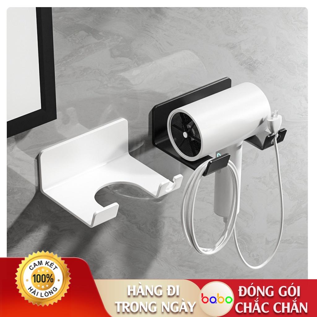 Giá treo máy sấy tóc trong phòng tắm bằng sắt rèn phong cách tối giản sang trọng phù hợp nhiều loại mày sấy babo