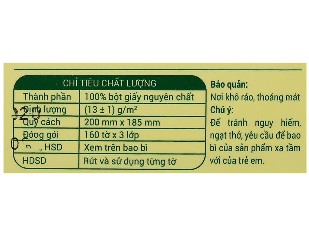 Giấy ăn gấu trúc Silkwell 160 tờ 3 lớp, khăn giấy gấu trúc siêu dai không tẩy trắng hàng chính hãng