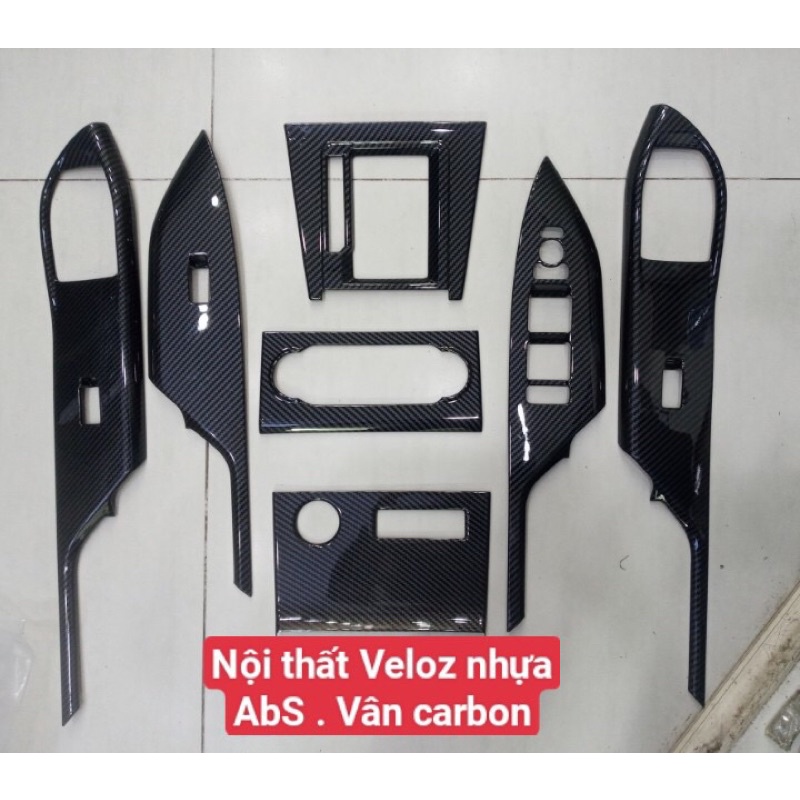 Ốp nội thất vân Gỗ xe Toyota Veloz 2022, 2023 Hàng nhựa bóng cao cấp sang chảnh, độc lạ