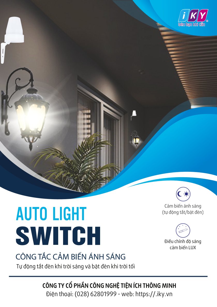 AUTOLIGHT - CÔNG TẮC CẢM BIẾN ÁNH SÁNG - Hàng Chính Hãng