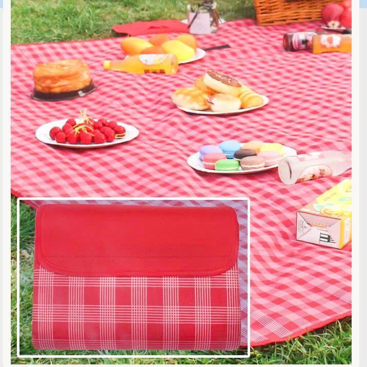 Combo 2 cái Thảm Dã Ngoại Picnic Hoạ Tiết Caro, Gấp Gọn Agnite - Thảm Cắm Trại, Đi Du Lịch, Đi Phượt, Chụp Ảnh