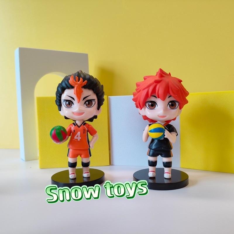 8 mô hình Haikyu - haikyuu Vua bóng chuyền Koshi Yu Nishinoya Kei Tsukishima Tobio Kageyama Shoyo Hinata Kenma Kozume