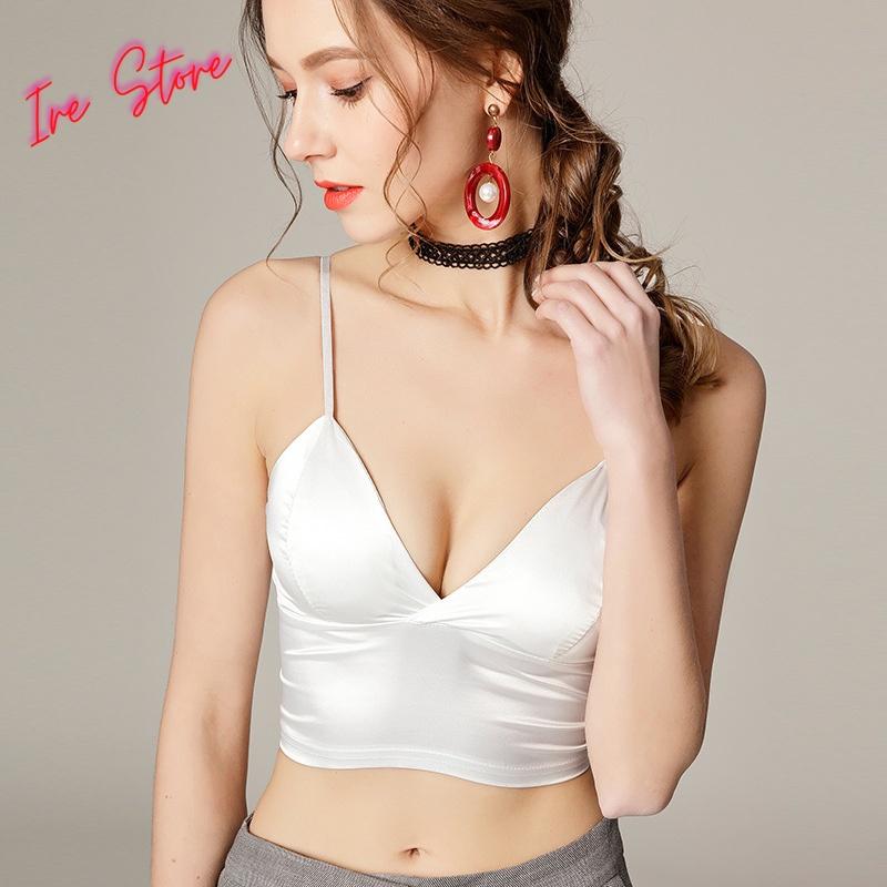 Lọai đẹp - Áo Bra Satin phi bóng bản to móc cài sau lưng