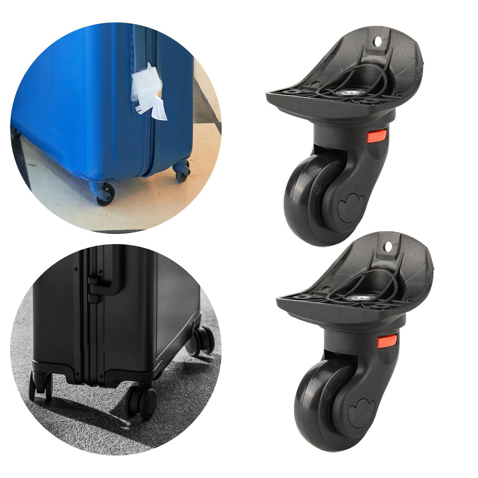 2Pcs Luggage Wheels Suitcase Wheels Swivel Casters Dual Roller Replacement Repair Luggage Box Universal Luggage Suitcase Replacement Wheels