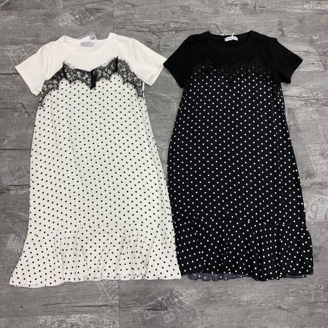 Váy bầu xinh thời trang dáng suông chất lụa pha cotton bi suông