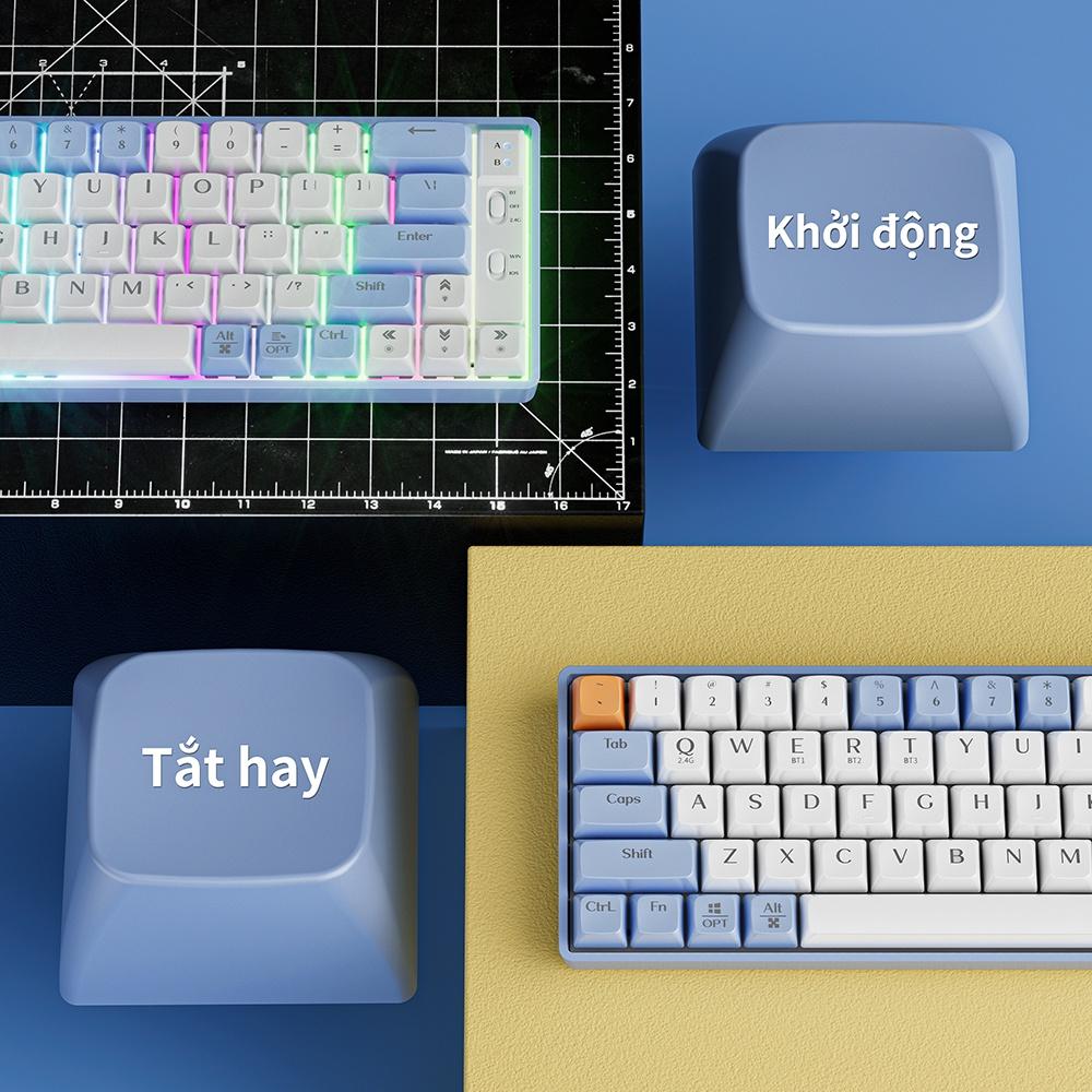 A1894 Bàn phím không dây với 3 Phương thức kết nối Dùng liên tục 7 ngày