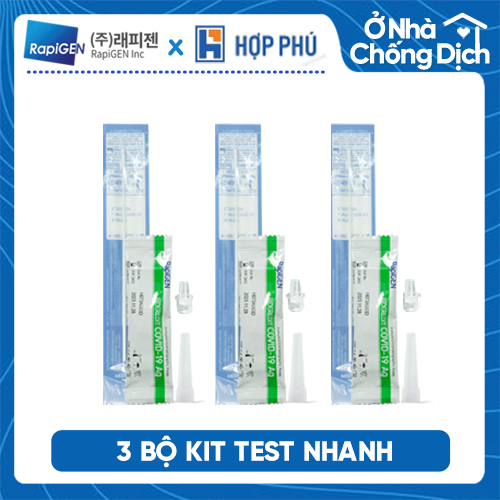 Combo 3 Bộ Kit Test - Xét Nghiệm Nhanh COVID-19 Ag BioCredit - Hàn Quốc (Dùng cho 3 người)