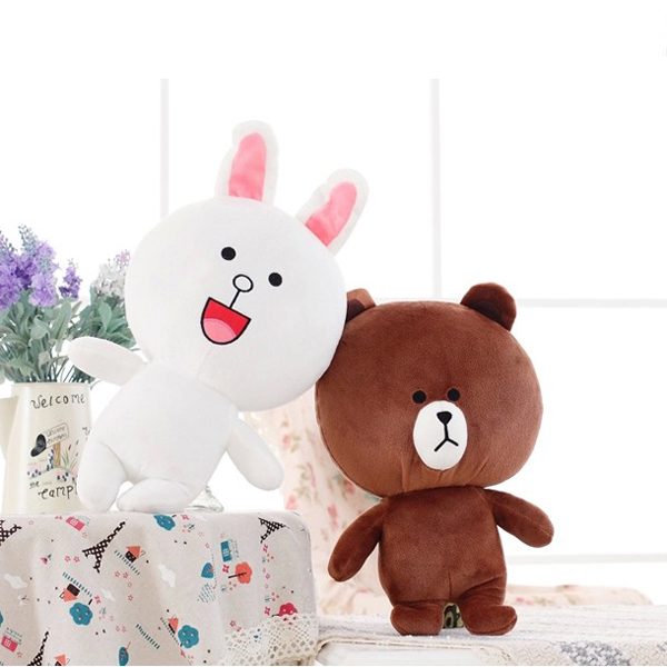 Gấu Bông Cặp Thỏ Cony Và Gấu Brown (40 Cm) Gb12