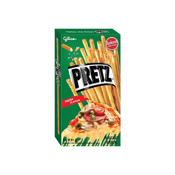 Bánh que nướng giòn vị pizza GLICO Pretz Pizza Flavour 31g (Combo 10 hộp)