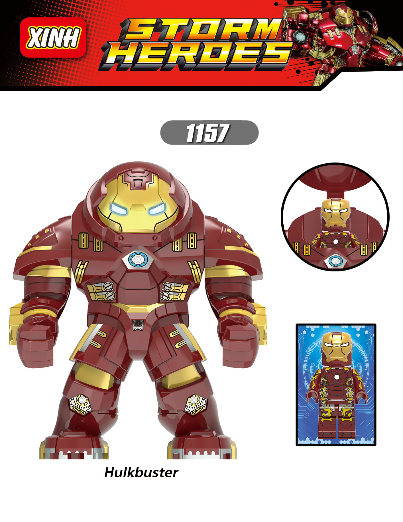 Bigfig Mô Hình Robot Hulkbuster 2.0 Mẫu Mới Ra Siêu Đẹp X1157