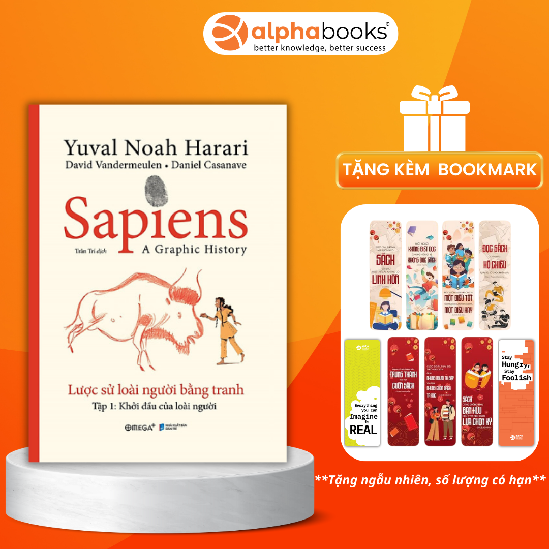 Sách - Sapiens - Lược Sử Loài Người Bằng Tranh - Tập 1 Khởi Đầu Của Loài Người - Omega Plus