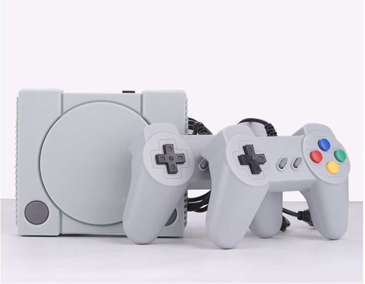 Máy chơi game điện tử 4 nút 648 trò 2 tay cầm gamer psp 2 người chơi có game 16 bit kết nối tivi 4K cổng kết nối HDMI