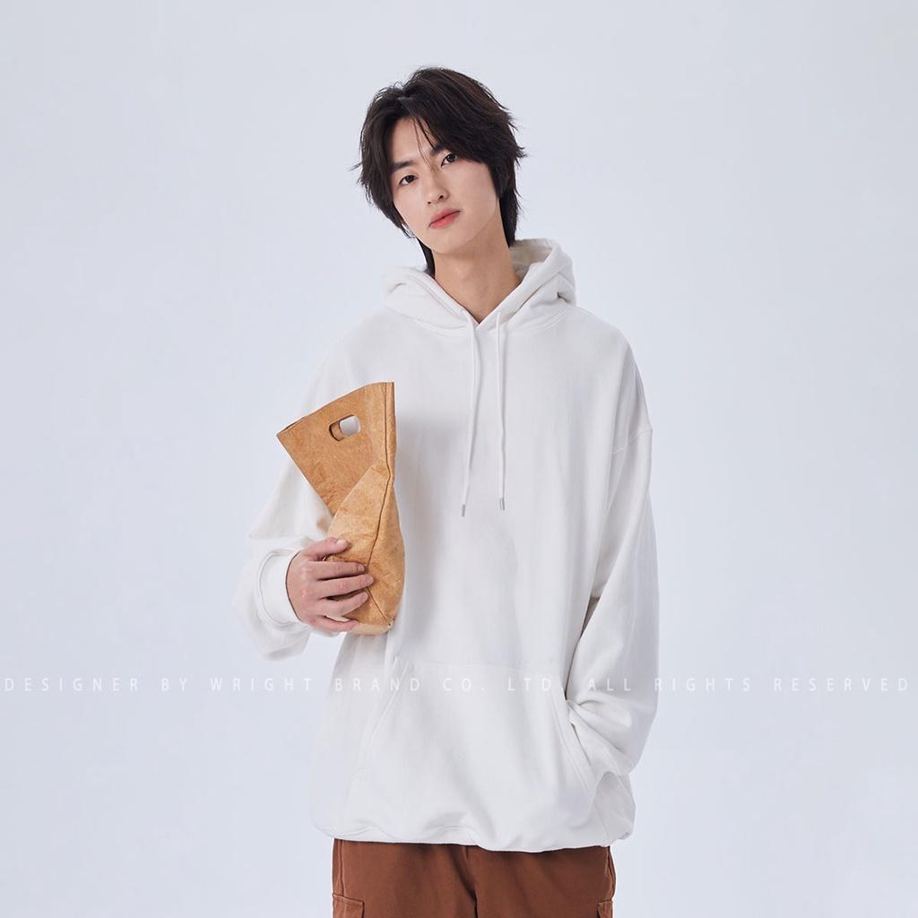 Áo hoodie Wright fitter federate gấu trắng unisex