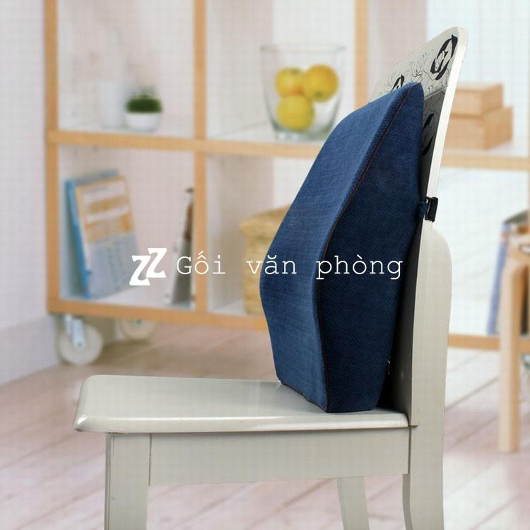 Gối Đệm Tựa Lưng Ghế Ô Tô, Văn Phòng Cao Su Non Cỡ Lớn Cao Cấp ZURI PILLOW GTL-06 Chống Đau Mỏi Lưng, Cong Vẹo Cột Sống