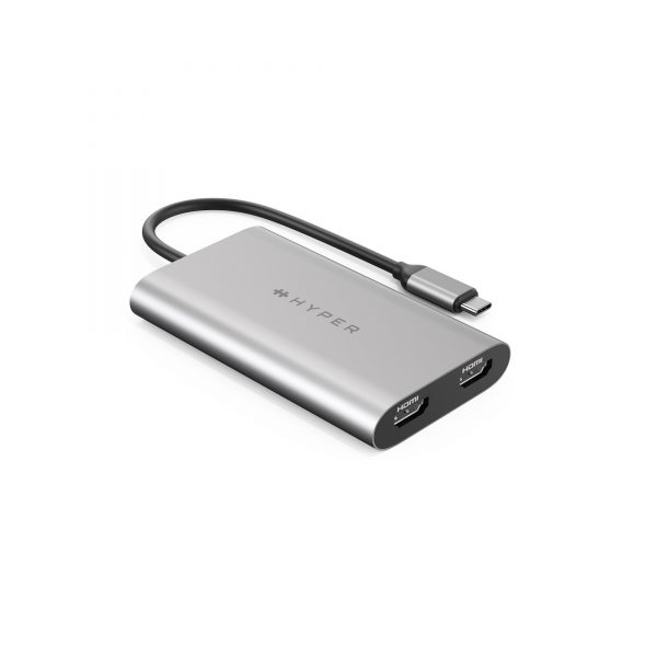 Cổng Chuyển Hyperdrive Dual 4K HDMI USB-C Hub For Macbook M1 HDM1- Hàng Chính Hãng
