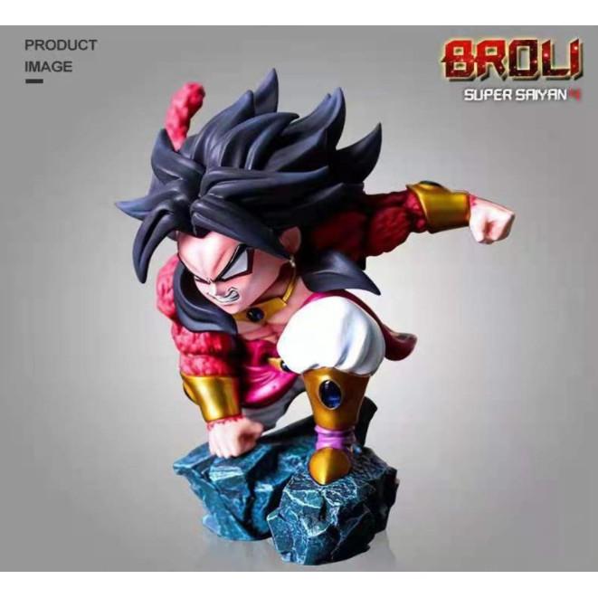 Mô hình Figure Dragon ball 7 viên ngọc rồng Broly super 4 tóc đen 14cm