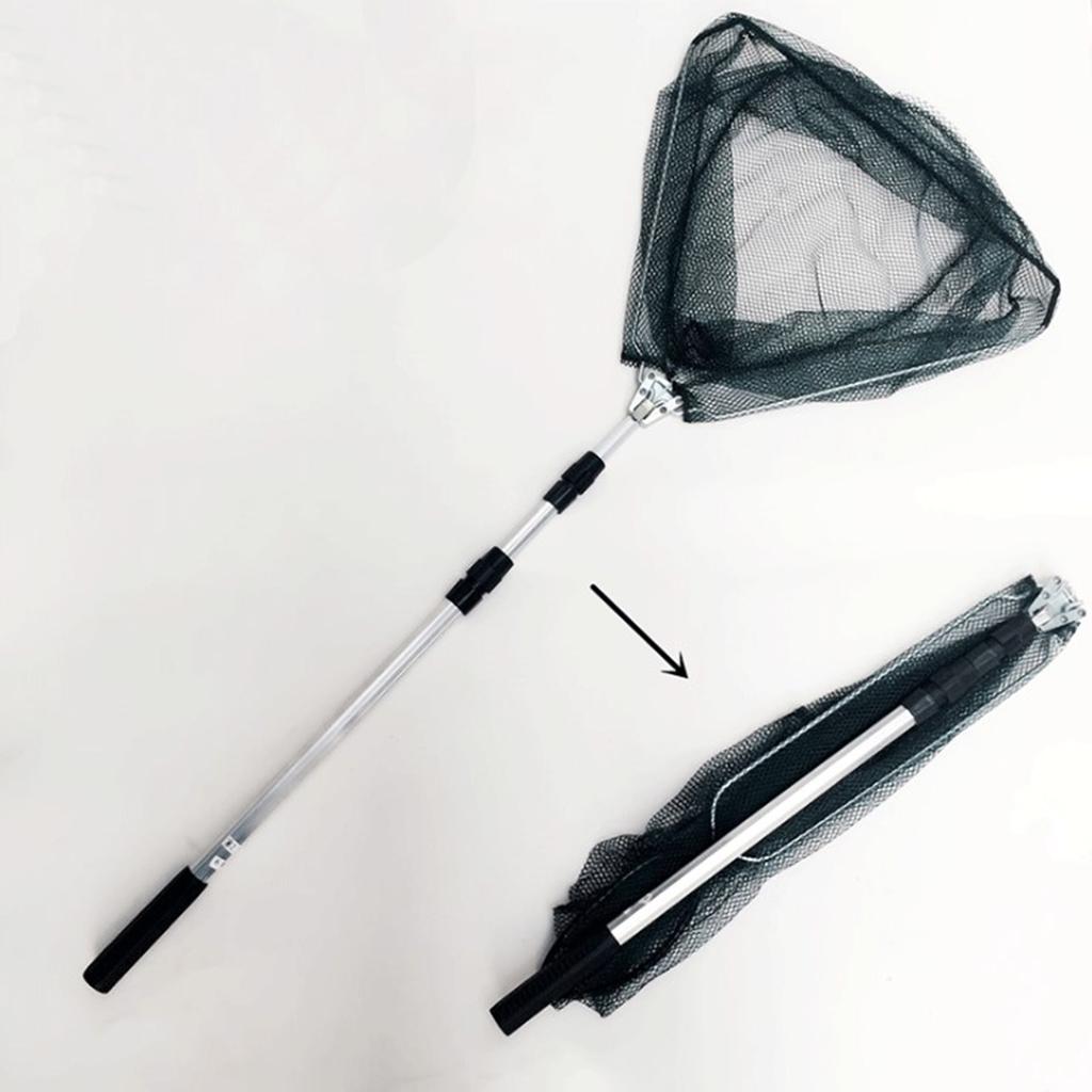 Folding Fly Fishing Net Fishing Landing Net Nylon Mesh Catch And Release