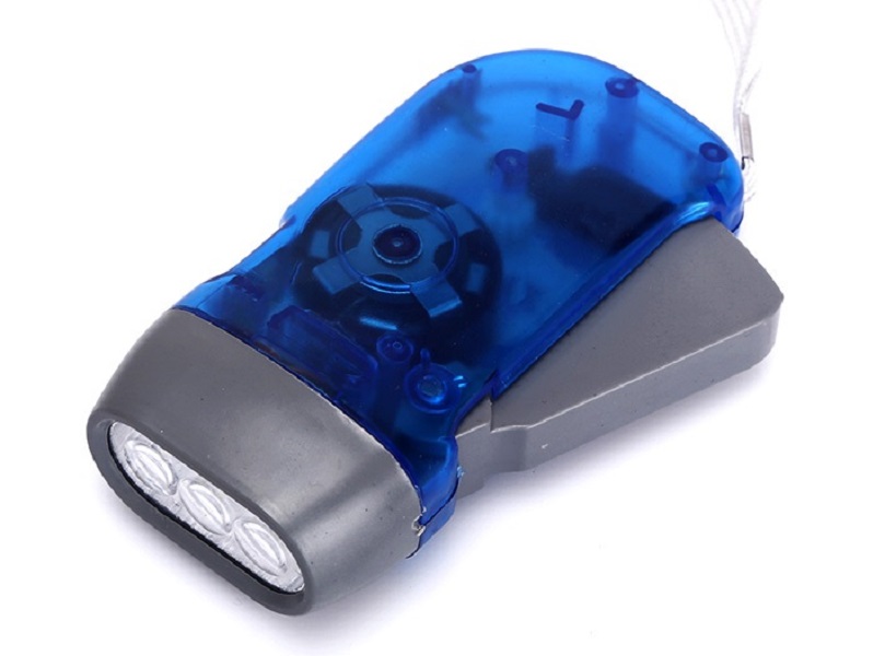 Đèn pin cơ tay siêu sáng nhỏ gọn, tiện lợi (Tặng móc khoa tô vít đa năng 3in1)