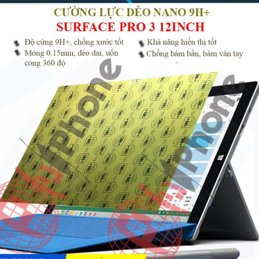 Dán cường lực dẻo nano dành cho Surface Pro 3 12inch