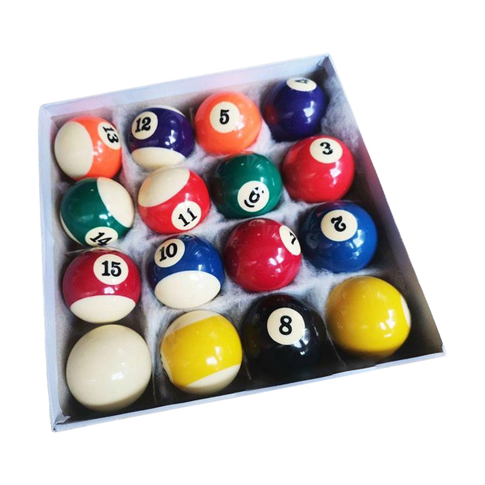 16Pcs Billiard Balls Pool Balls American Style Resin Billiard Balls for Bars