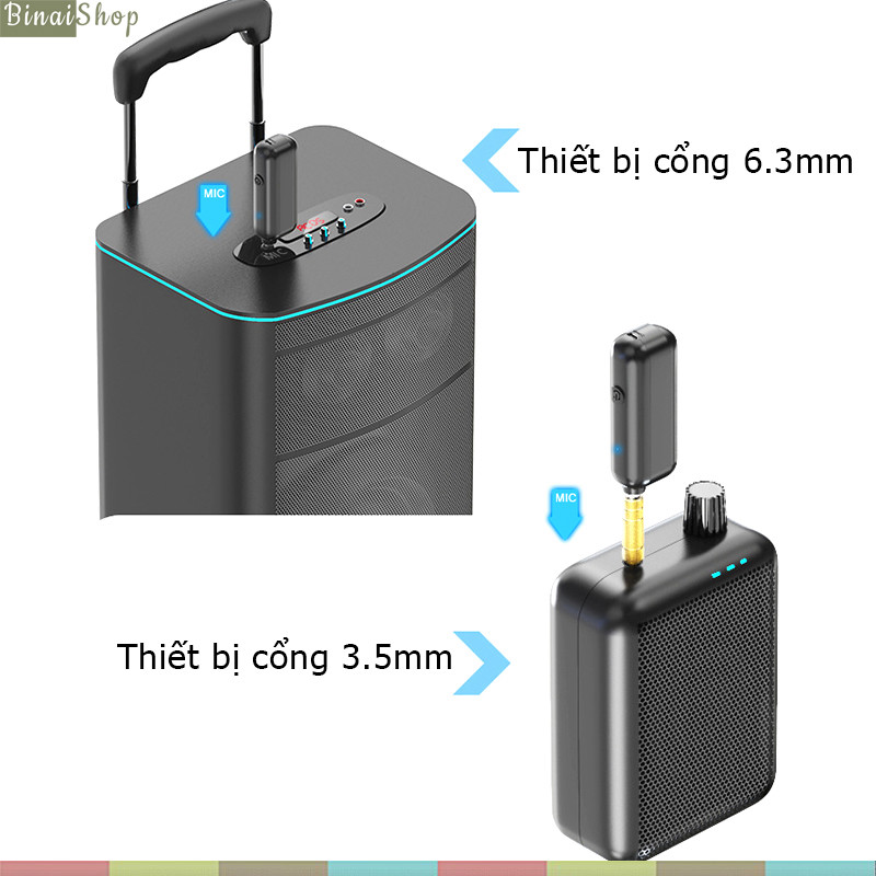 XXD-H16L-2 - Bộ 2 Micro Cầm Tay Không Dây UHF Cho Trợ Giảng, Thông Báo, Karaoke, Phạm Vi 50m - Hàng chính hãng