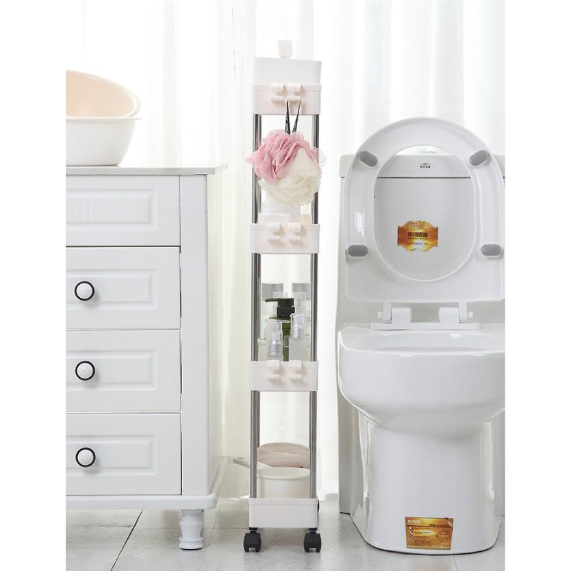 KỆ MINI 4 TẦNG CÓ BÁNH XE