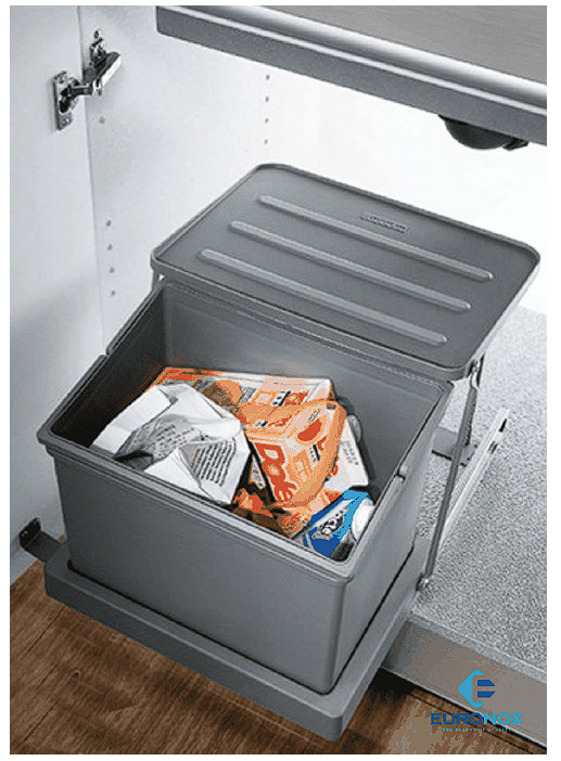Thùng đựng rác 1 khoang gắn cánh 1-Compartment Trash Can with Wings Attached