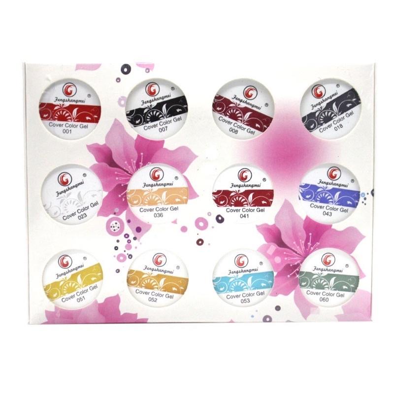 Gel vẽ fengshanmei, sét gel vẽ 12 màu fengshanmei