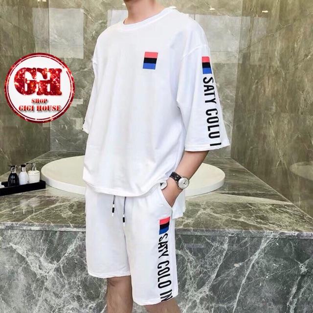 Sét Đồ Bộ Thể Thao Unisex In Hàng Thun Mát Xịn
