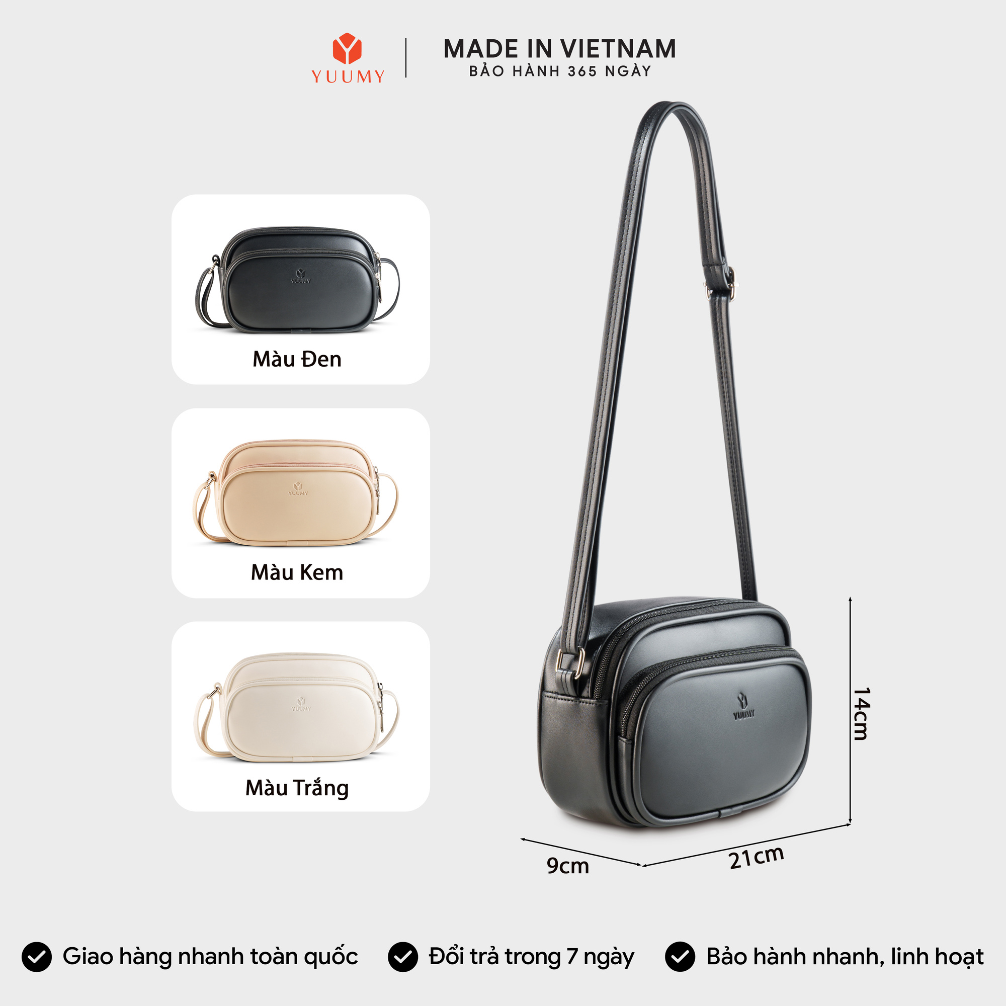 Túi đeo chéo nữ YUUMY YN330