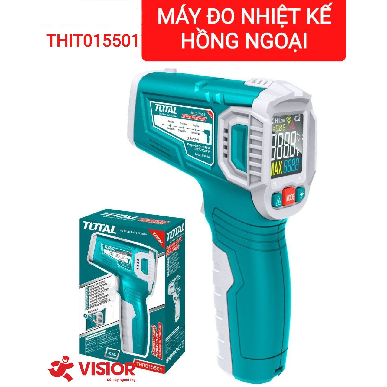 MÁY ĐO NHIỆT KẾ HỒNG NGOẠI TOTAL THIT015501